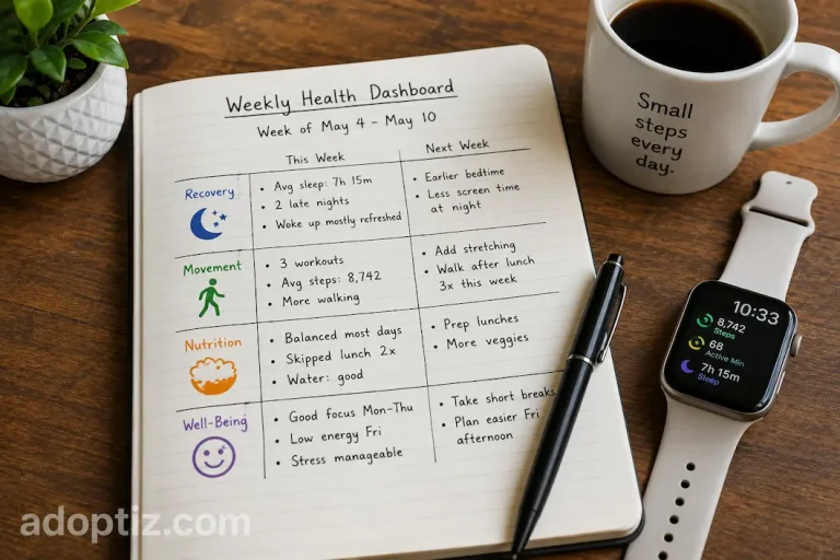 How to Create a Personal Health Dashboard Using Simple Weekly Metrics